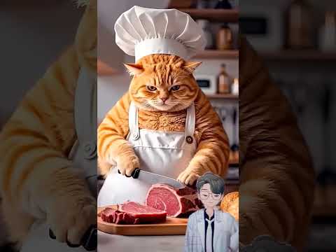 What a clever cat !! Cat cooking #funny #pets #cat #funnycats