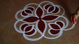 Diwali 2025 special kolam🌹3*2 deepavali  flower rangoli🌹 diwali diyamuggulu designs