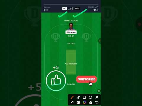 "India vs England 5th T20I Dream11 Prediction, Tips, Playing XI & Pitch Report | Win Big #shorts