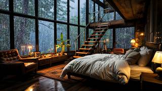 Rain Sounds for Sleeping, No Ads - Night Rainstorm Ambience for Sleep, Study, Meditation