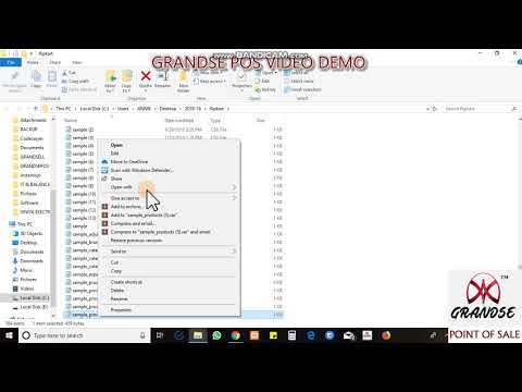 How to import Product list via excel in grandse pos billing software