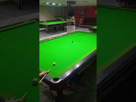 Experienced Shot By Potting Black piece in Center Pocket !#snookerplayer #snooker #pool