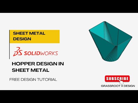 Sheet Metal Hopper Design in Solidworks | Sheet Metal | Mechanical Engineering | SolidWorks | Design