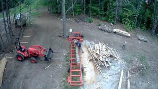 Cleaning Goat Stalls, Milling with the Woodmizer LT15 Go and Testing Out Our Holy Stone HS165 Drone