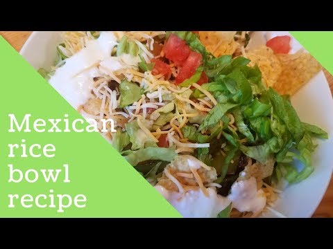 Mexican rice bowl | Easy One Pot Meal | DIY Chipotle Burrito rice Bowl | HEALTHY LUNCH IDEAS