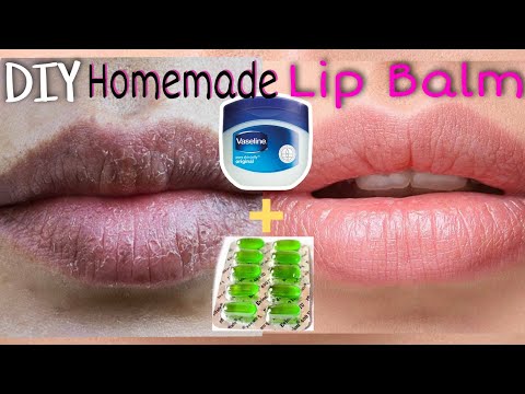 Diy Lip Balm For Soft Pink Lips | Homemade Lip Balm Using Simple Ingredients |Easy Lip Balm Tutorial