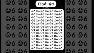 Seek & Find ♧9 in under 10 seconds. #spot #brainpuzzles #riddles #puzzle #finden #paheli