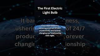 The First Electric Light Bulb #TechHistory #Innovations #TechnologyTrivia #TechInnovations #fact