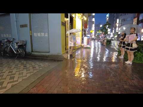 Rain Walk in Tokyo, Ikebukuro Love Hotel, Walking Tour, Japan Travel 雨の池袋・ラブホテル街をお散歩！西一番街周辺！