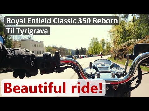 Riding my Royal Enfield Classic 350 Reborn to the legendary Tyrigrava Inn (Oslo, Norway)