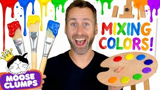 🎨 Mixing Colors! | Art and Painting Song for Kids | Mooseclumps | Kids Learning Songs