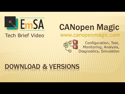 CANopen Magic - Where to get it, download and versions