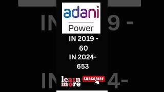 Adani shares from 2019 to 2024. #adani #adanipower #stockmarket #adanigroup #adanigreenshare #invest
