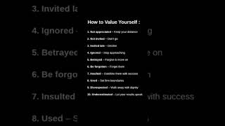 How to value yourself.☠️🔥 #motivation #quotes #darkpsychology #dailymotivation #dailyquotes #mindset