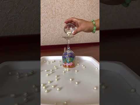 Tower Of Beads Building! Satisfying video #asmr #satisfying #fun #shorts