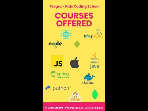 Courses offered | Progra Kids Coding School