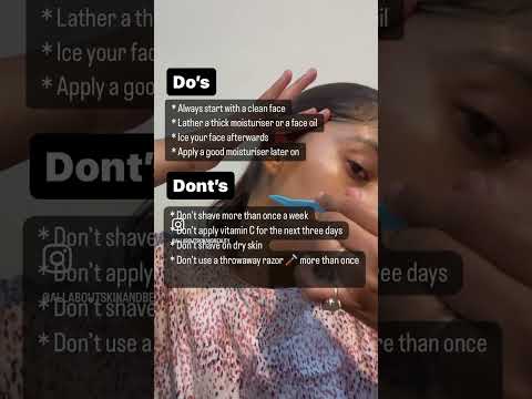 The right way to shave your face| do’s and dont’s of face shaving #skincare #skincaretips