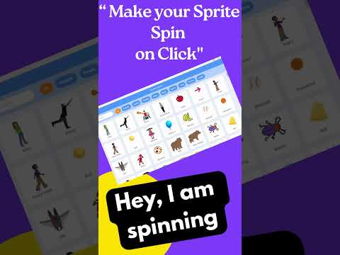 Scratch - Spin the sprite by Kodex Academy #scratch #kidslearning #programming #fun #coding #learn