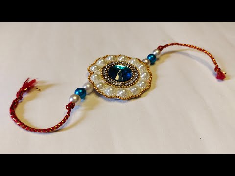 How to make rakhi at home | easy to make! Rakhi at home  #Rakhi #Artisticnatha #shorts