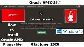 How to Install Oracle APEX 24.1 | DB 19c Pluggable | Windows 10 | Omar Baig