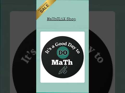 Back to school sale!  Get cool math stuff!  #backtoschool #mathteacher #maths