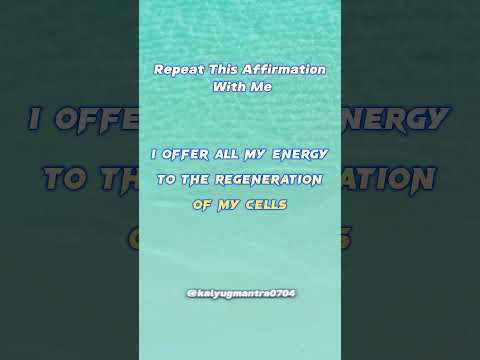 Kalyug Mantra English | Affirmations for cell regeneration | ✨ सिर्फ़ सुनो और चमत्कार देखो #reels