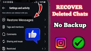 How To Recover Deleted Chats On Instagram| Recover deleted messages on Instagram 2025