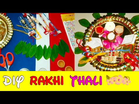 Easy Rakhi Thali Decoration at Home | Raksha Bandhan 2019 | Ideas for Puja Thali Decoration
