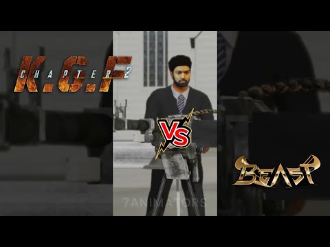 K.G.F 2 Teaser vs Beast Thalapathy Vijay Version #shorts