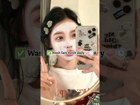 “Clear Skin Secrets You Must Know 🤫🎀💓... #clearskin #skincare #glowingskin #shorts #tranding #viral