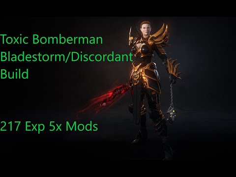 Wolcen Bloodtrail 1.1.4.1 Toxic Bomberman. Bladestorm & Discordant Unique Chest. 217 Exp. 5X Mods.