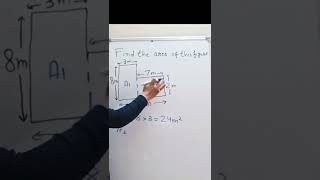 Area of the figure | Area of the rectangle | #mathstricks #shorts