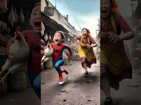 Spider-Man chases chicken sales #avengers​ #ironman​ #sirenhead​ #shorts​