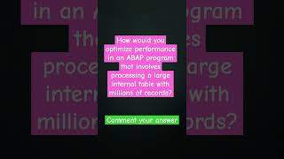 ABAP Interview Question #abap #sapabap #odata #hana #sap #sapconsultant