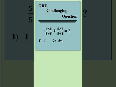 GRE Practice Question 13