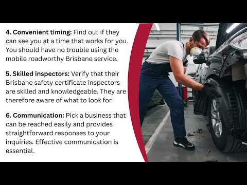 How To Select A Mobile Roadworthy Brisbane