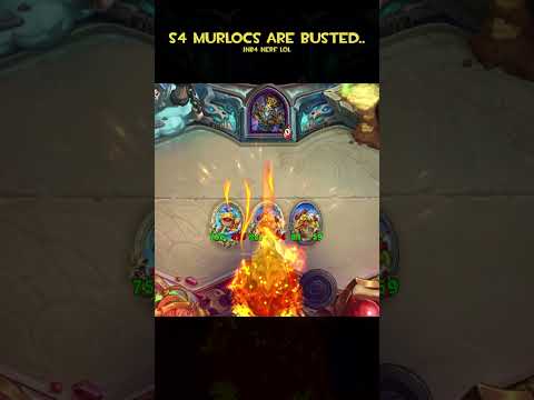 [HEARTHSTONE BATTLEGROUNDS] SEASON 4 MURLOCS ARE BUSTED #shorts #hearthstone #battlegrounds