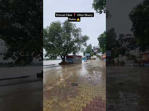 #trivenisangam #rishikesh #rishikeshtravel #floods #viralshorts #waterlevelrise #viralvideos