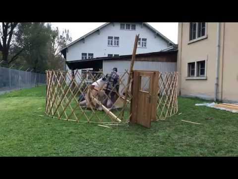 Zeltwelt | Aufbau Jurte | SalZH Winterthur