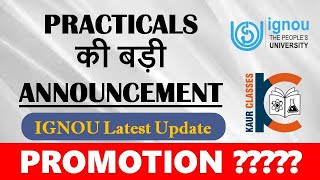 IGNOU Breaking NEWS | Practical Updates For June 2021 TEE | Promotion Update | Exams Latest Update |