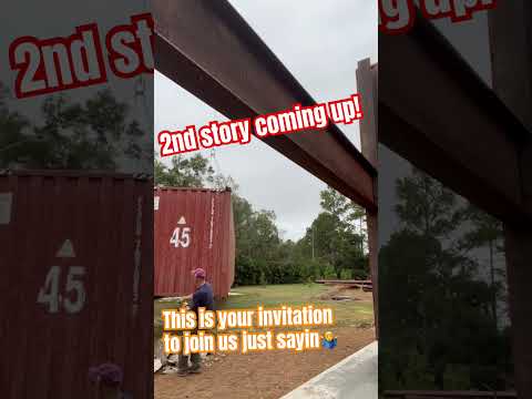 Two story shipping container house