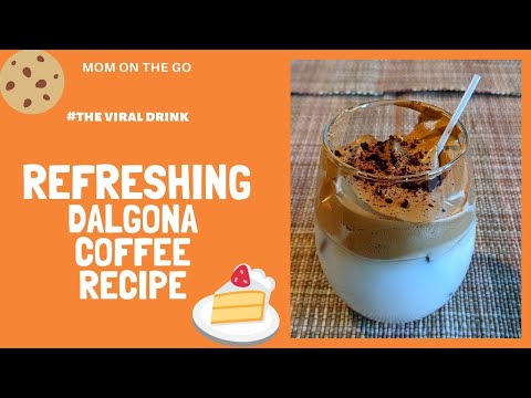 Dalgona Coffee recipe | Refreshing cold coffee  in 5 minutes | Fun lockdown recipes | Mom on the go
