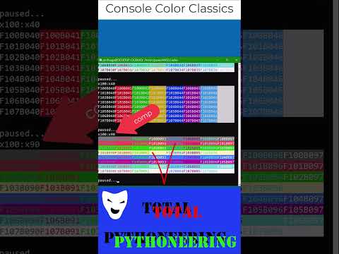 Classic Console Colors  #pythoneering #tui #pythoneer #linux #python #python3 #console #ascii #ansi