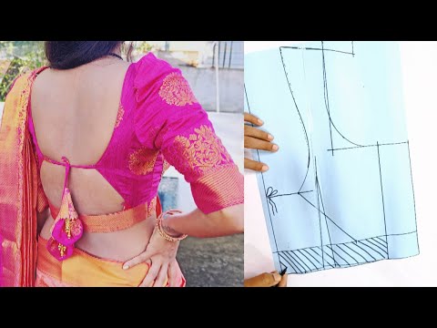 Simple and easy blouse back neck design | latest blouse designs  @Pooja_Saree_Sensations