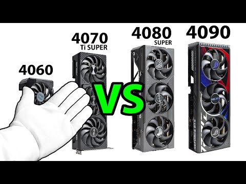 Big NVIDIA GPU Gameplay Comparison! (RTX 4090 vs 4080 SUPER vs 4070 Ti SUPER vs 4060)