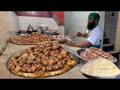 Massive big  250 KG Kabuli Pulao recipe | Afghan Giant Meat Pulao Prepared
