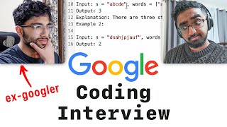 Google Coding Interview With a Google Software Engineer