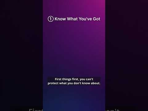 First Step in Cybersecurity: Know What You're Protecting #cybersecurity
