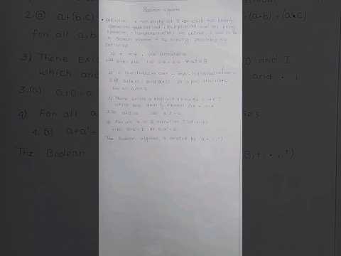 "Mastering Boolean Algebra: BSc Math Essentials"  #bscmaths #shorts #viral