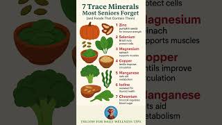 7 Trace Minerals Most Seniors Forget 🧂 (and Foods That Contain Them) #healthyeating #food #over60